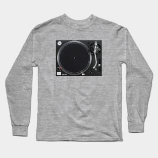 Classic Black Turntable Long Sleeve T-Shirt